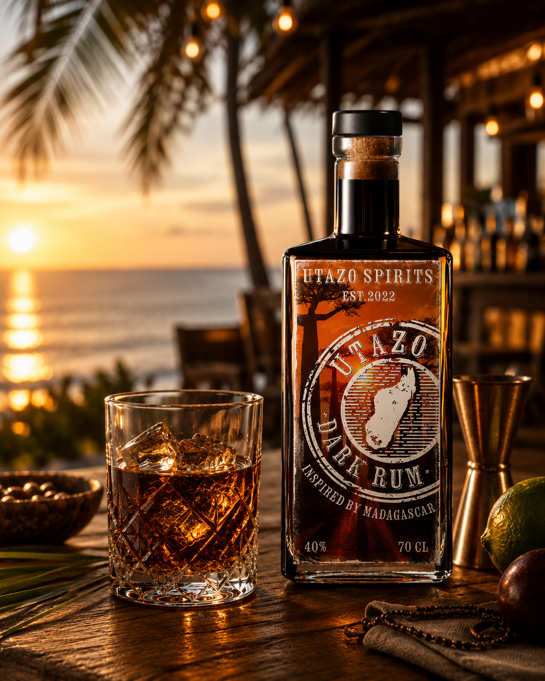 Award-winning Madagascar-Inspired Dark Spiced Rum
