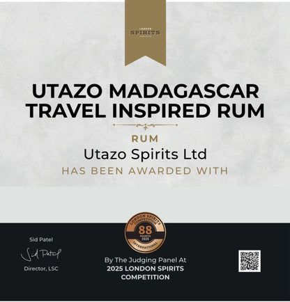 Award-winning Madagascar-Inspired Dark Spiced Rum